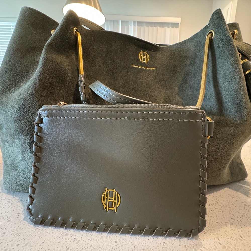House of Harlow 1960 Hunter Green Suede Bag